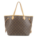 Louis Vuitton Monogram Neverfull MM Tote Bag Brown M40156