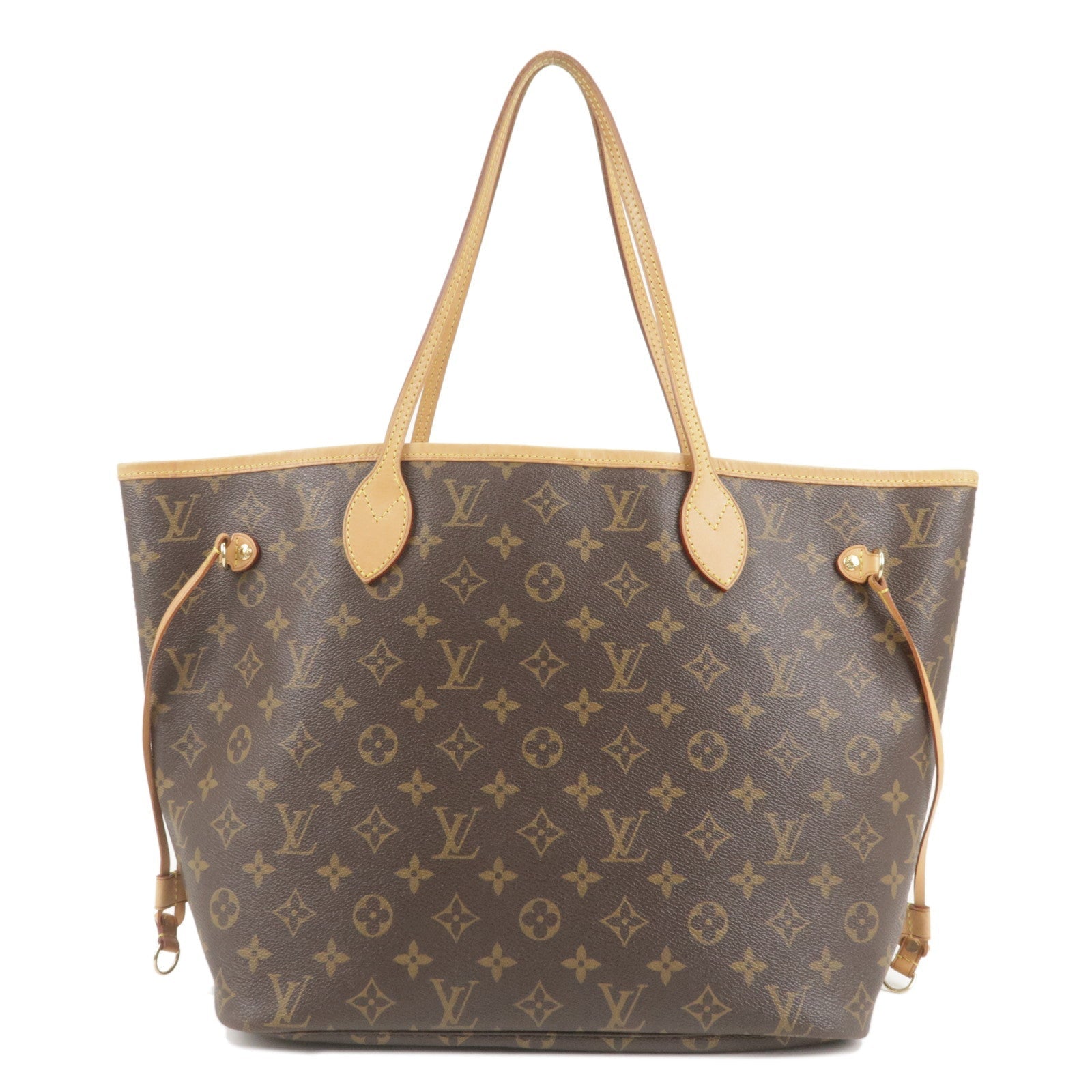 Louis Vuitton Monogram Neverfull MM Tote Bag Brown M40156