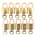 Louis Vuitton Set of 10 Lock & Key Cadena Key Lock Gold