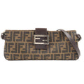 FENDI Zucca Canvas Leather Shoulder Bag Cross Body Bag 26685