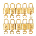 Louis Vuitton Set of 10 Lock & Key Cadena Key Lock Gold