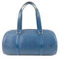 Louis Vuitton Epi Soufflot Shoulder Bag Hand Bag Blue M52222