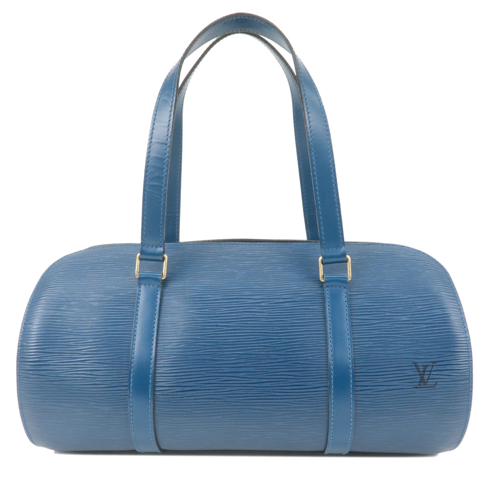 Louis Vuitton Epi Soufflot Shoulder Bag Hand Bag Blue M52222