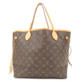 Louis Vuitton Monogram Neverfull MM Tote Bag Brown M40156