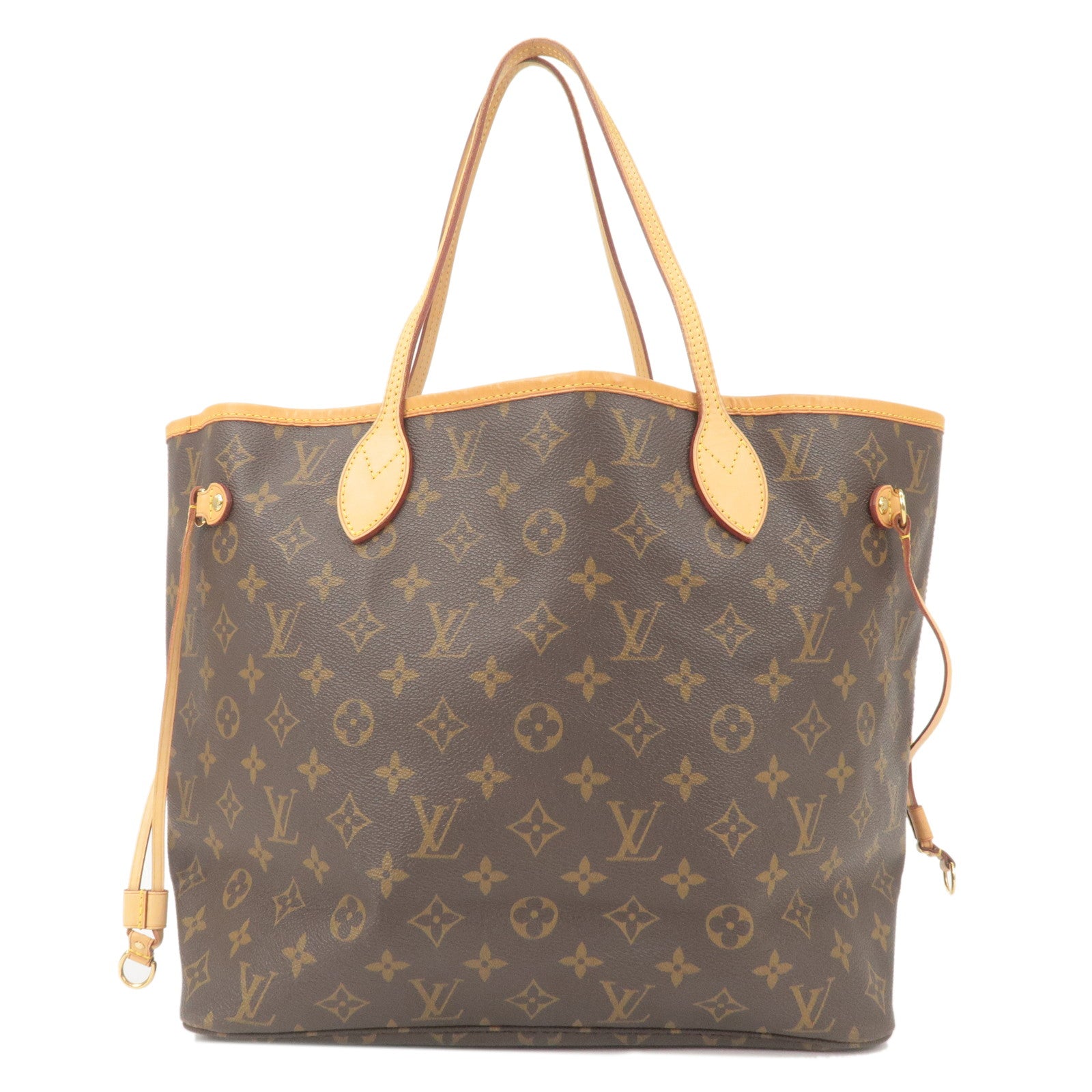 Louis Vuitton Monogram Neverfull MM Tote Bag Brown M40156