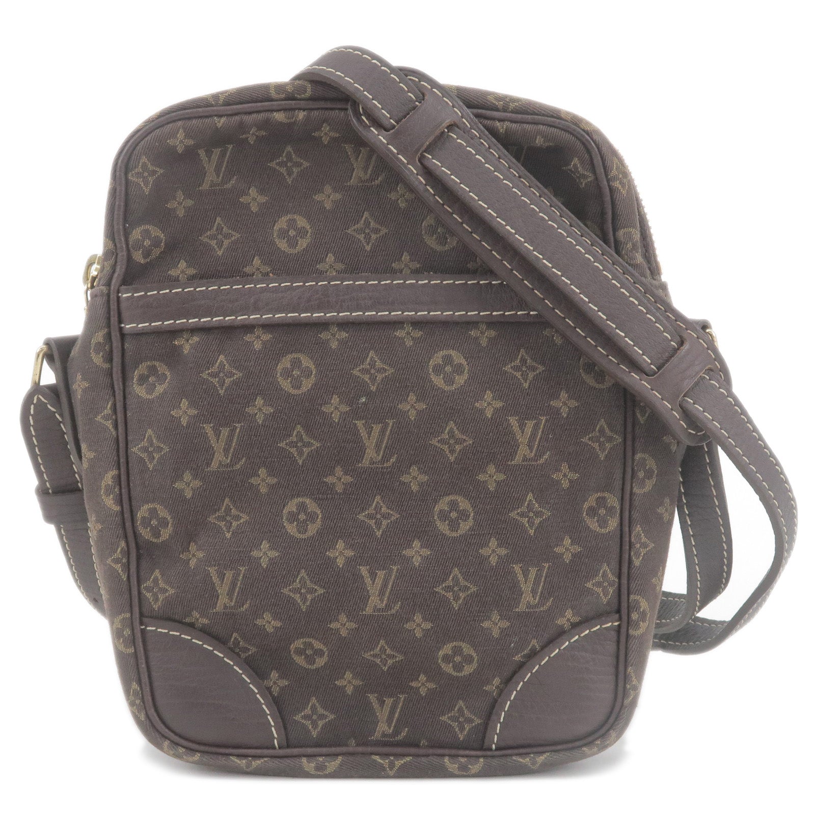 Louis Vuitton Monogram Mini Lin Danube Shoulder Bag Brown M95228