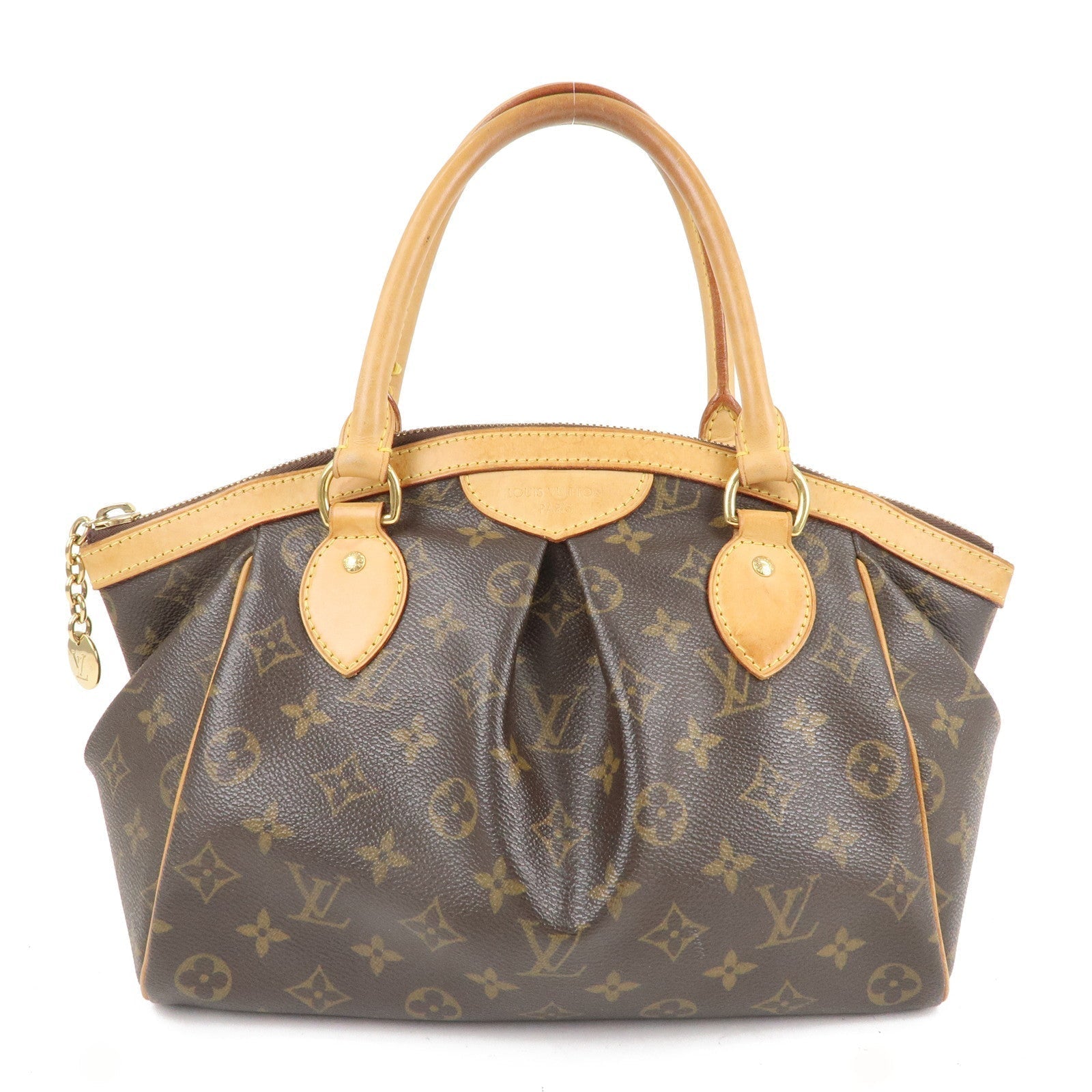 Louis Vuitton Monogram Tivoli PM Hand Bag Brown M40143