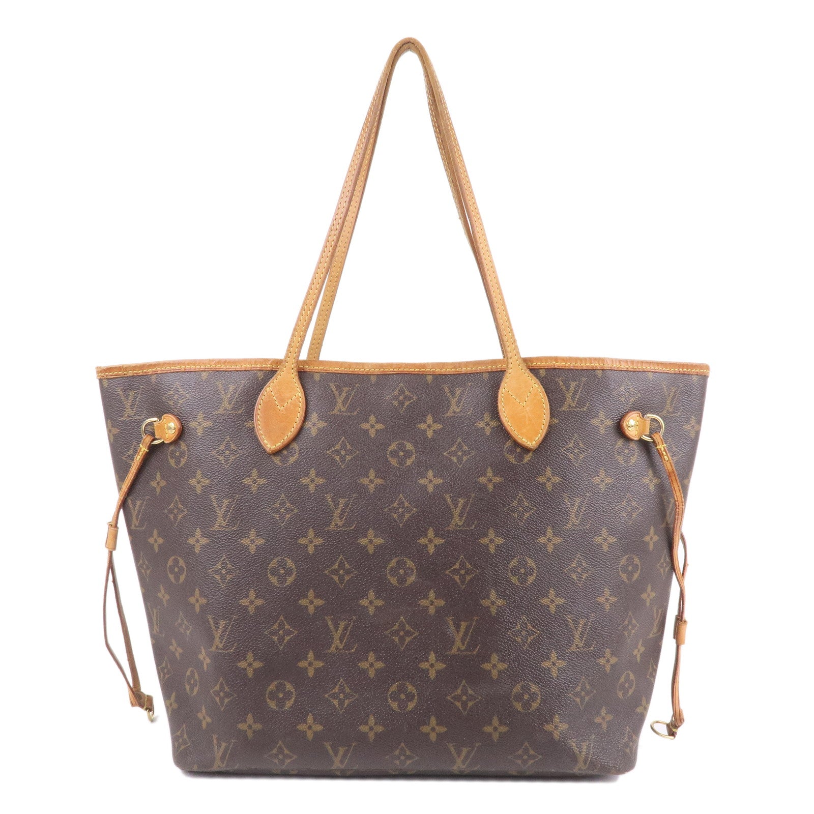 Louis Vuitton Monogram Neverfull MM Tote Bag Brown M40156