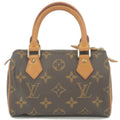 Louis Vuitton Monogram Mini Speedy Hand Bag Brown M41534