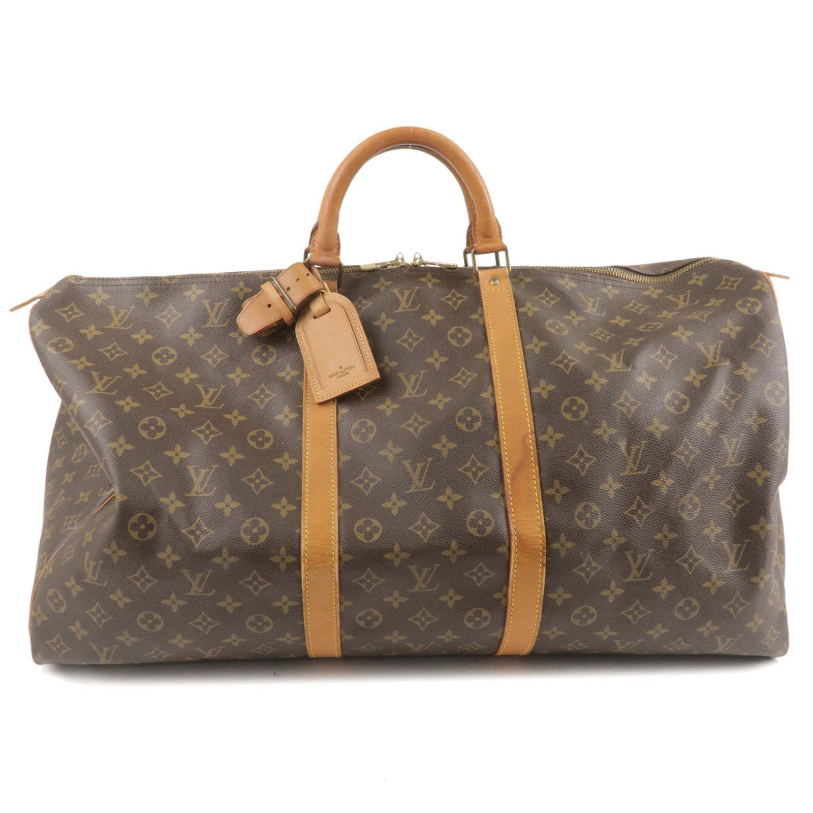 Louis Vuitton Monogram Keep All 60 Boston Bag Brown M41422
