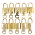 Louis Vuitton Set of 10 Lock & Key Cadena Key Lock Gold