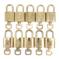 Louis Vuitton Set of 10 Lock & Key Cadena Key Lock Gold