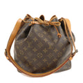 Louis Vuitton Monogram Petit Noe Shoulder Bag Brown M42226