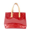 Louis Vuitton Monogram Vernis Lead PM Hand Bag Red M91990