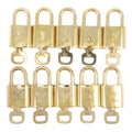 Louis Vuitton Set of 10 Lock & Key Cadena Key Lock Gold