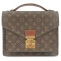 Louis Vuitton Monogram Monceau Hand Bag Brief Case M51185