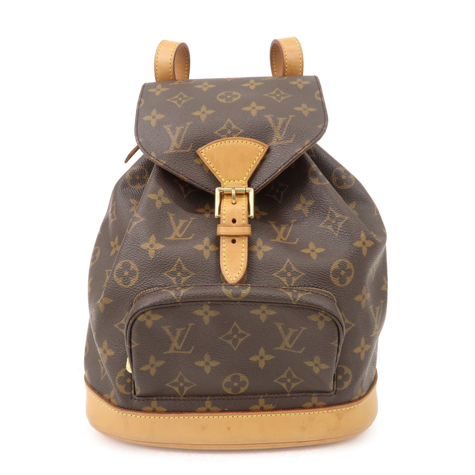 Louis Vuitton Monogram Montsouris MM Back Pack Bag Brown M51136