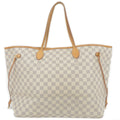 Louis Vuitton Damier Azur Neverfull GM Tote Bag Hand Bag N51108