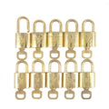Louis Vuitton Set of 10 Lock & Key Cadena Key Lock Gold