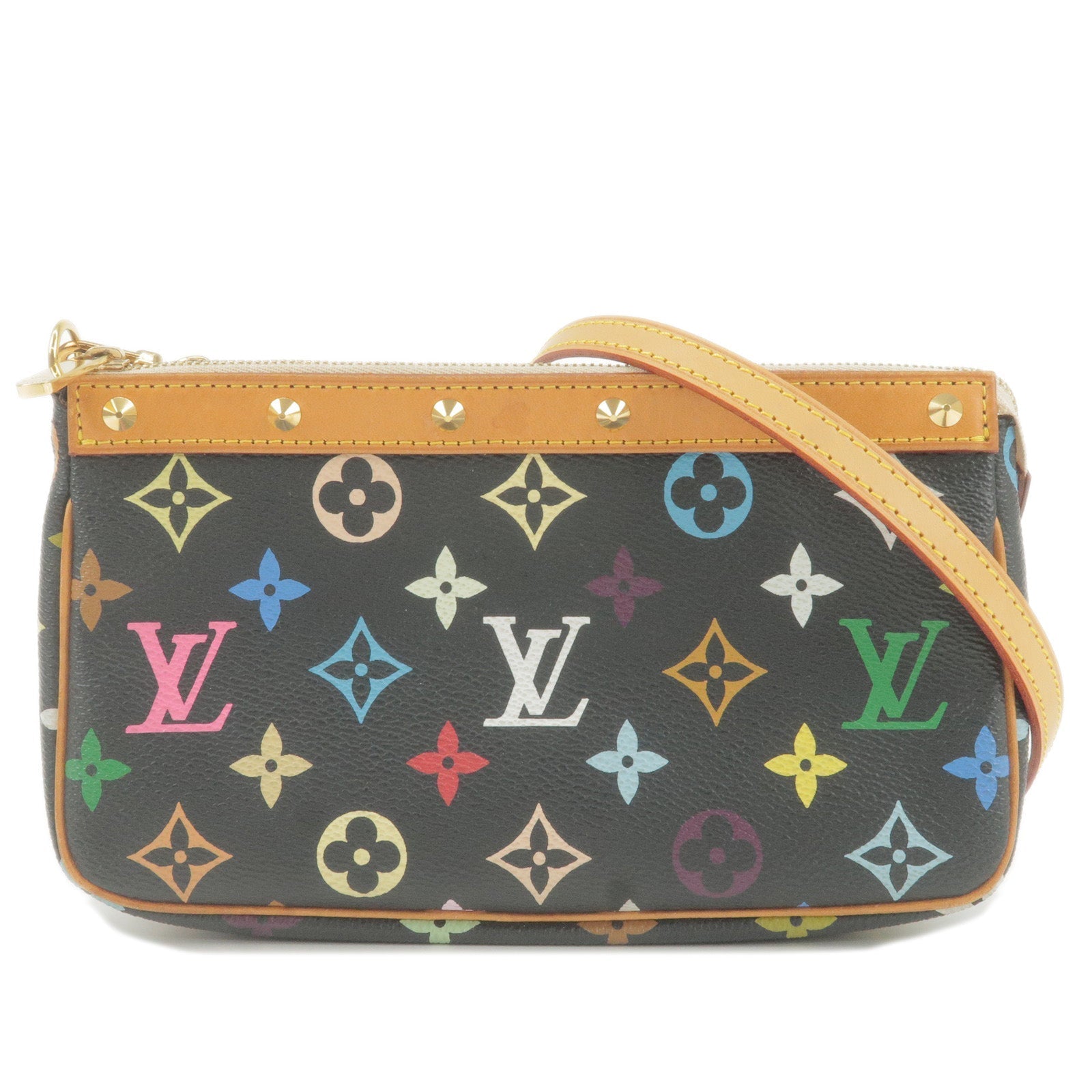 Louis Vuitton Monogram Multi Color Pochette Accessoires & Strap