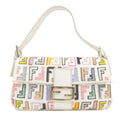 FENDI Zucca Mamma Baguette Embroidery Bag Multi Color 8BR600