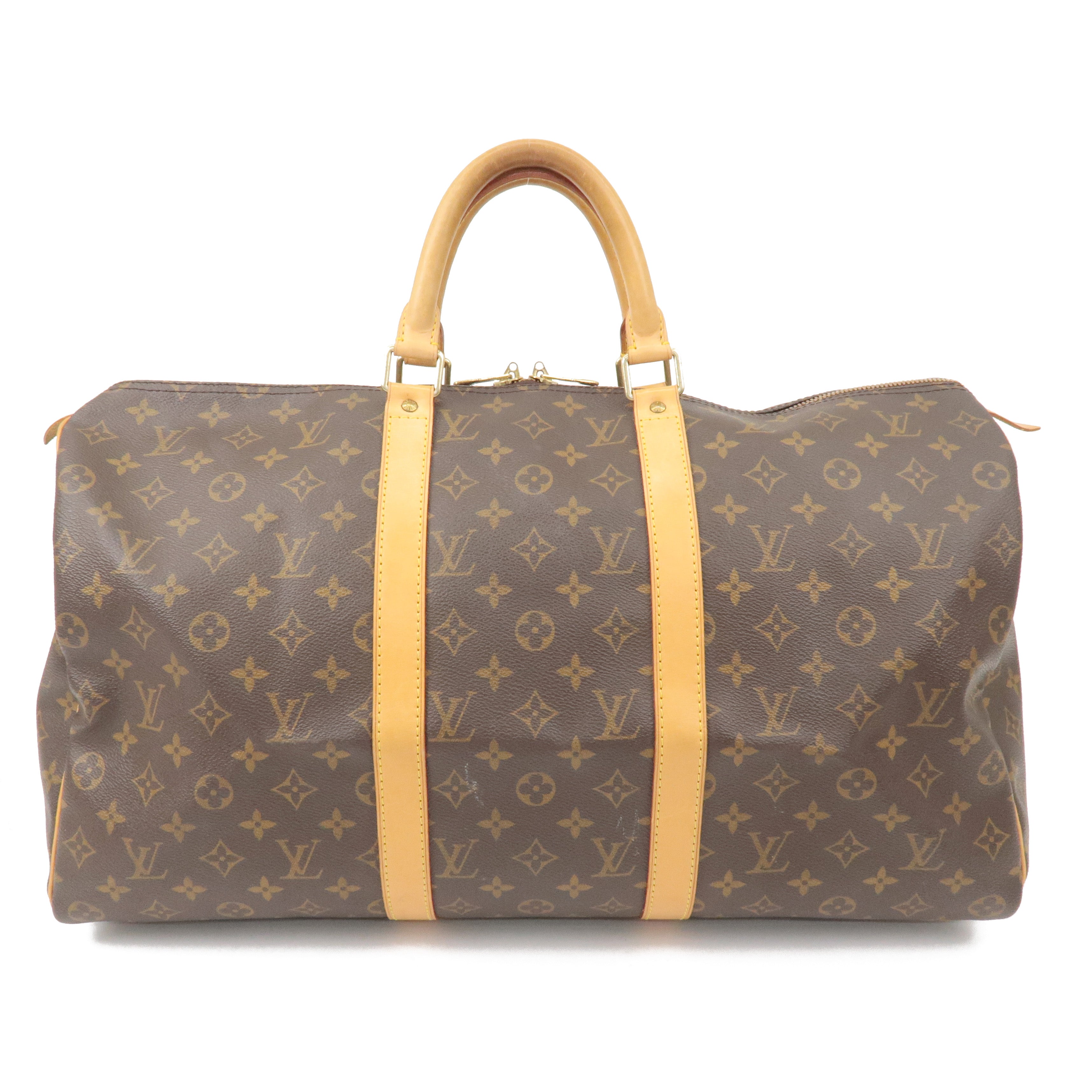 Louis Vuitton Monogram Keep All 50 Boston Bag Brown M41416