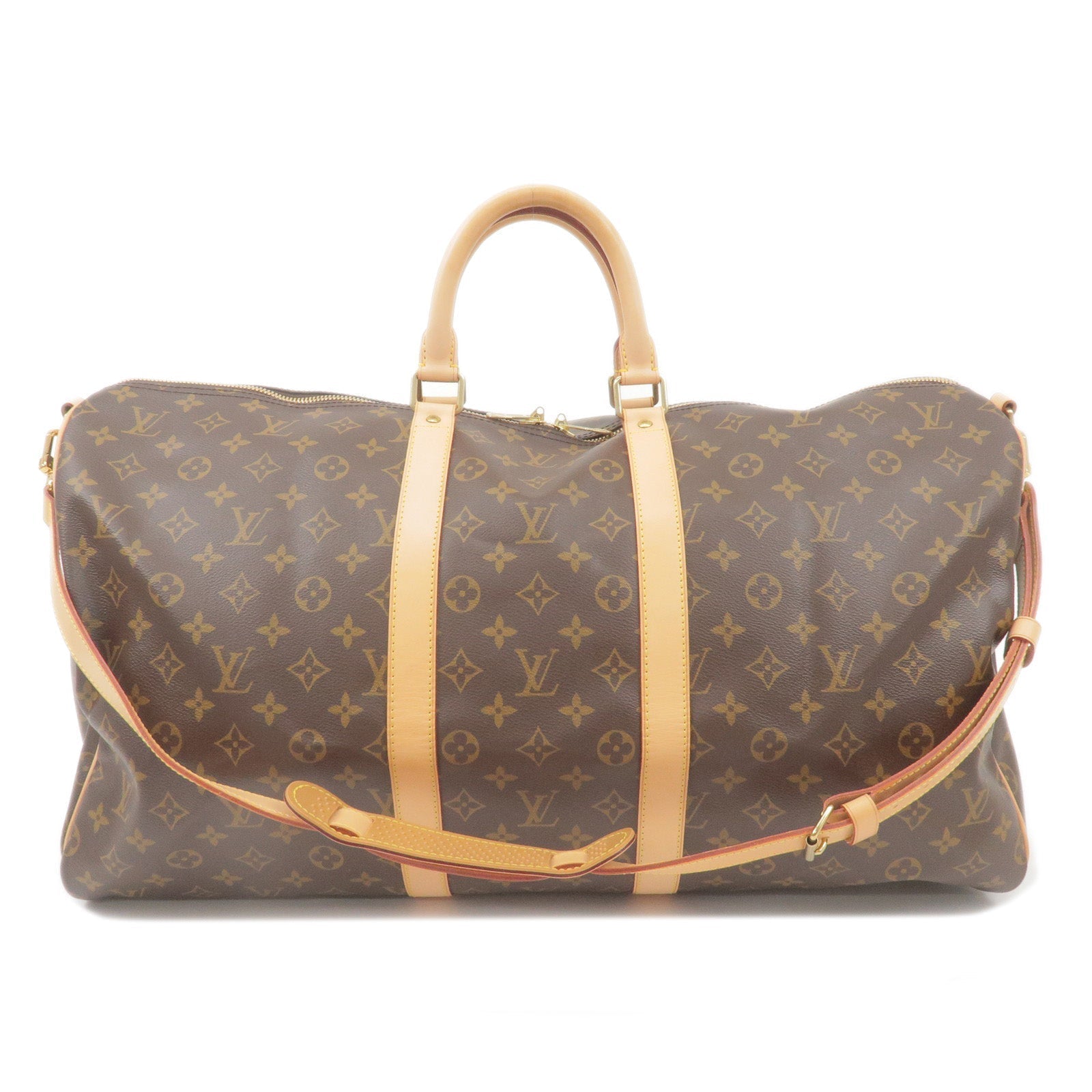 Louis Vuitton Keep All Bandouliere 55 Boston Bag & Strap M41414
