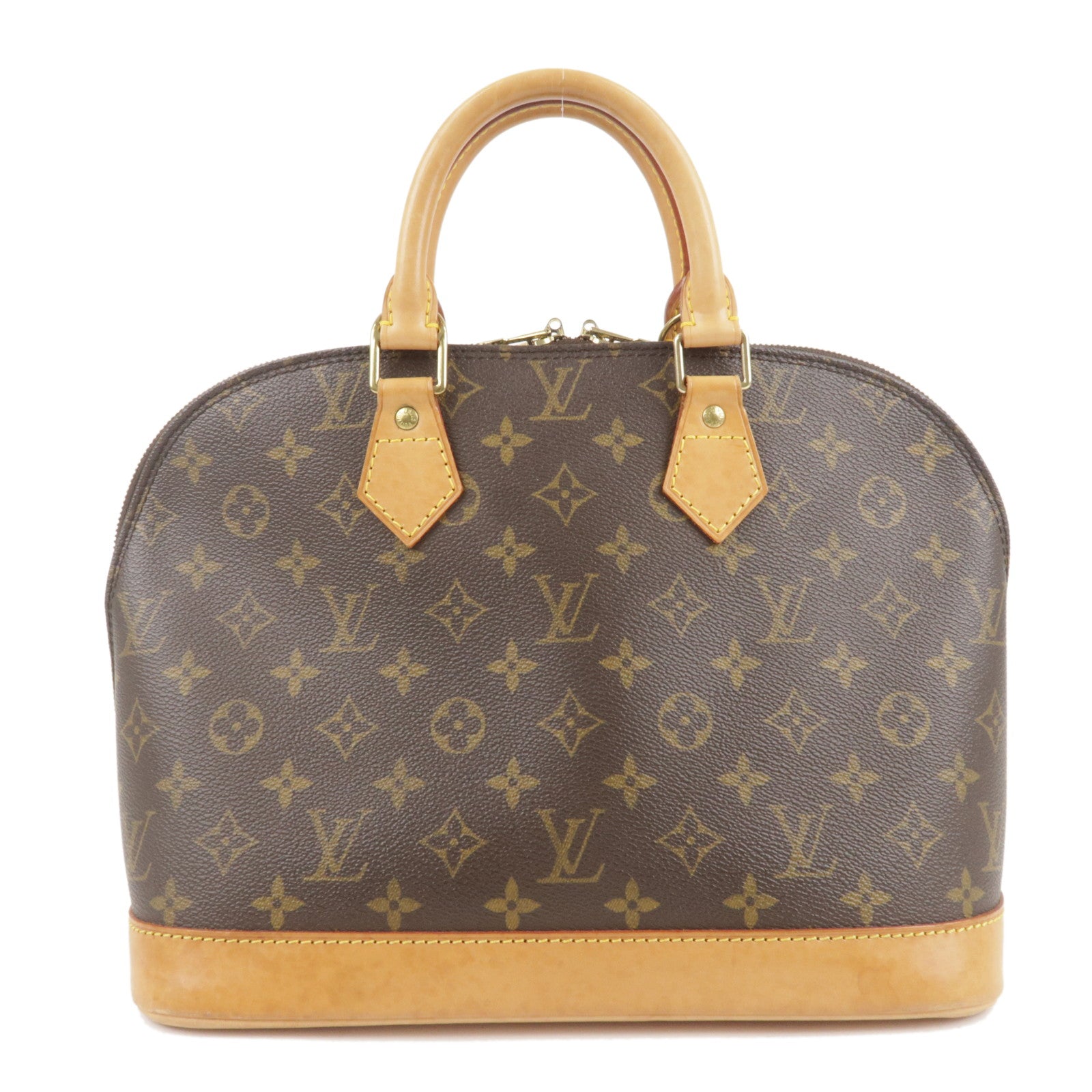 Louis Vuitton Monogram Alma Hand Bag Brown M51130