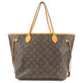 Louis Vuitton Monogram Neverfull MM Tote Bag Brown M40156