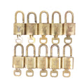 Louis Vuitton Set of 10 Lock & Key Cadena Key Lock Gold