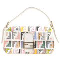 FENDI Zucca Mamma Baguette Embroidery Bag Multi Color 8BR600