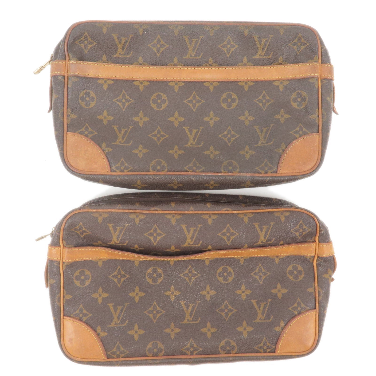 Louis Vuitton Monogram Set of 2 Compiegne 28 Pouch Bag M51845