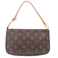 Louis Vuitton Monogram Pochette Accessoires Hand Bag Brown M51980