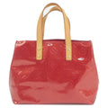 Louis Vuitton Monogram Vernis Lead PM Hand Bag Red M91990