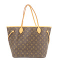 Louis Vuitton Monogram Neverfull MM Tote Bag Brown M40156