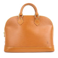 Louis Vuitton Epi Alma Hand Bag Zipang Gold M54148