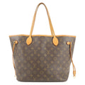 Louis Vuitton Monogram Neverfull MM Tote Bag Brown M40156