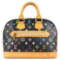 Louis Vuitton Monogram Multi Color Alma Hand Bag Noir M92646