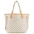 Louis Vuitton Damier Azur Neverfull MM Tote Bag N51107