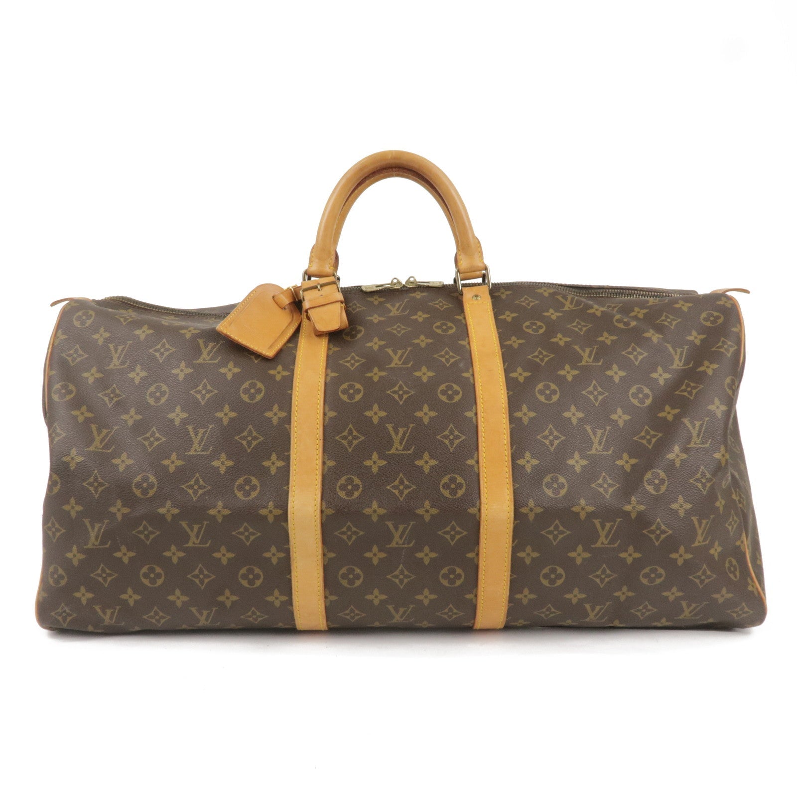 Louis Vuitton Monogram Keep All 60 Boston Bag Brown M41422