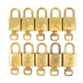 Louis Vuitton Set of 10 Lock & Key Cadena Key Lock Gold