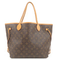 Louis Vuitton Monogram Neverfull MM Tote Bag Brown M40156