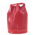 Louis Vuitton Epi Randonnee PM Shoulder Bag Castilian Red M52357