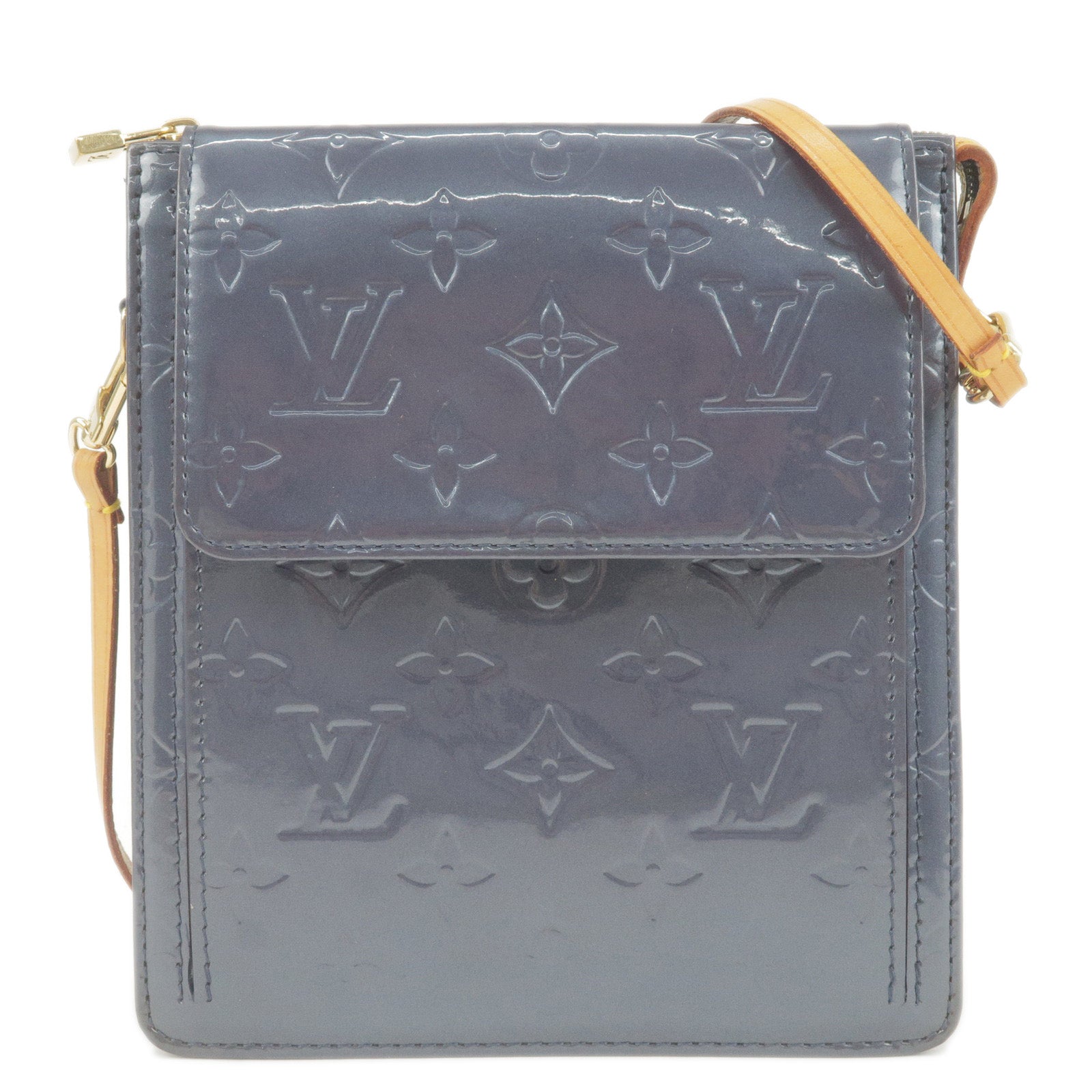 Louis Vuitton Monogram Vernis Mott Shoulder Bag Indigo M91338