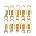 Louis Vuitton Set of 10 Lock & Key Cadena Key Lock Gold