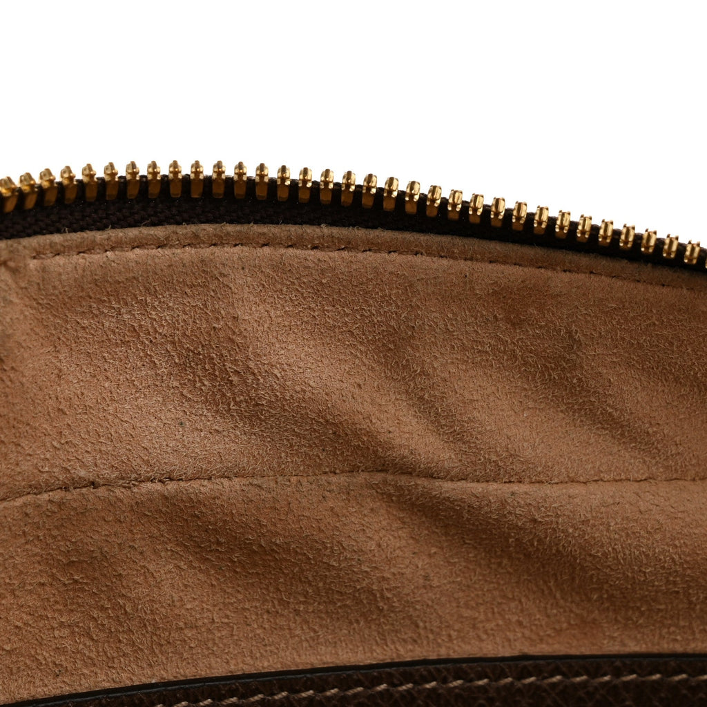Gucci GG Supreme Monogram Web Small Ophidia Shoulder Bag Brown