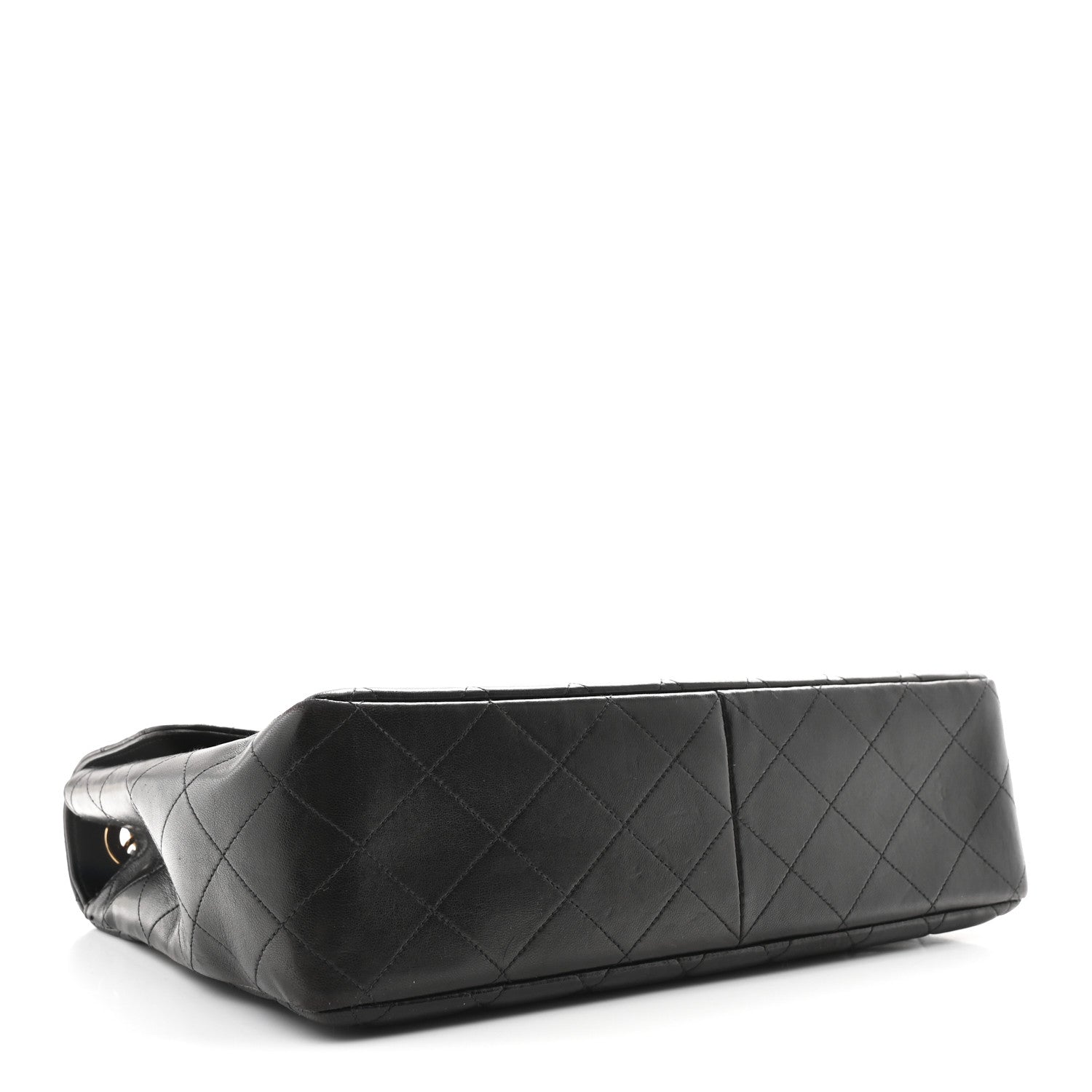 Chanel Lambskin Quilted XL Jumbo Single Flap Black