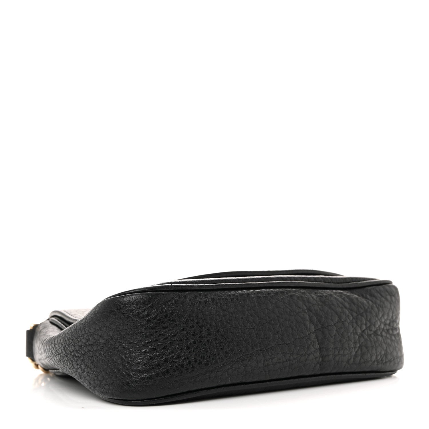 Gucci Pebbled Calfskin Small Soho Flap Crossbody Black