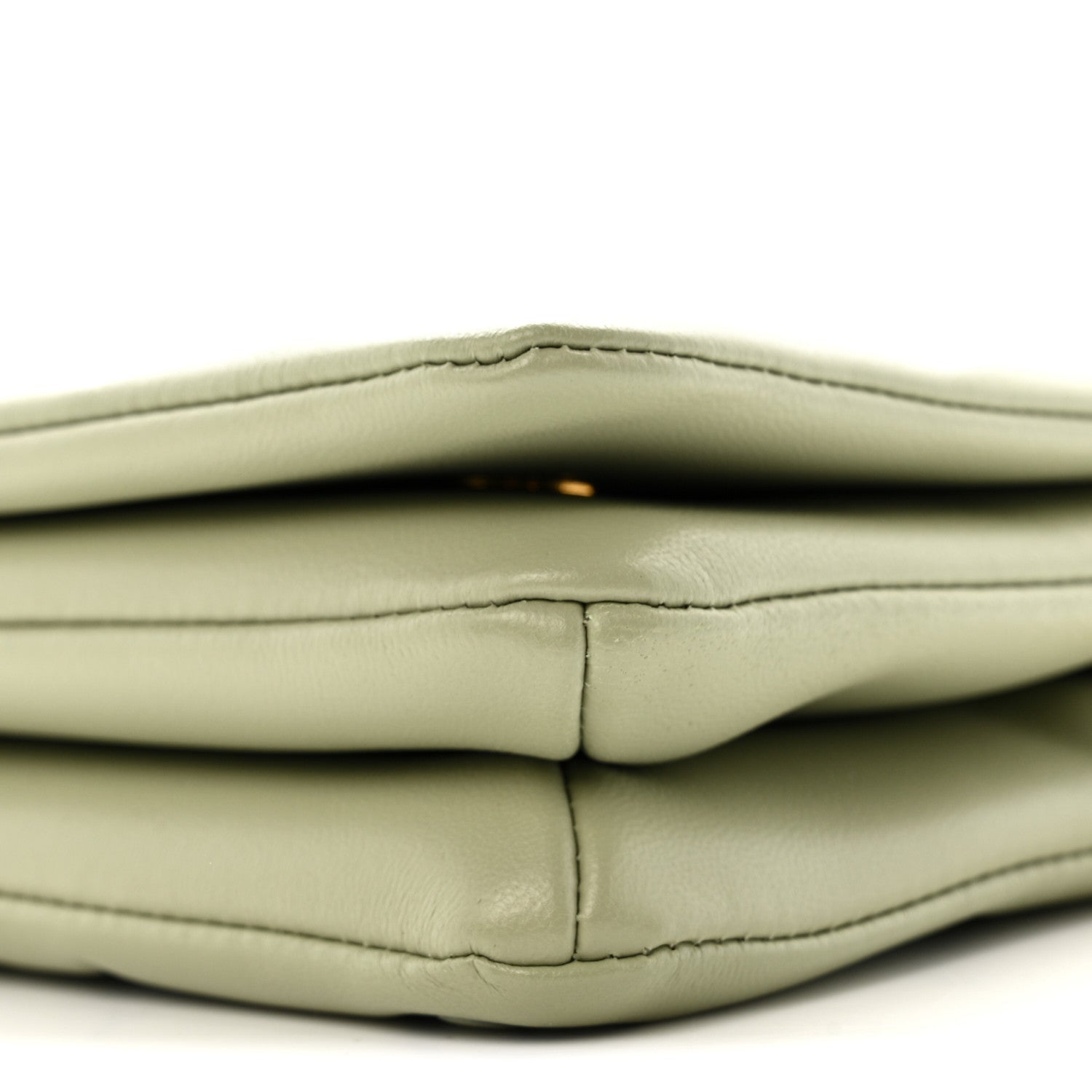 Louis Vuitton Lambskin Embossed Monogram Pochette Coussin Green