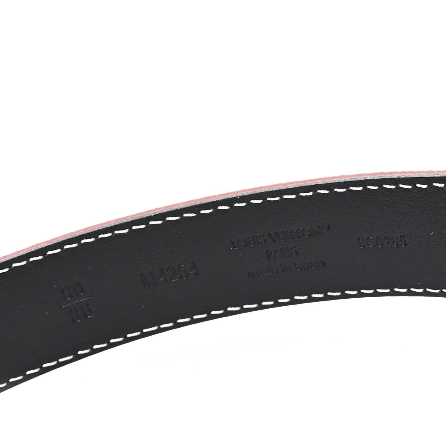 Louis Vuitton LV Dust 25mm Belt 90 36 Cognac Brown